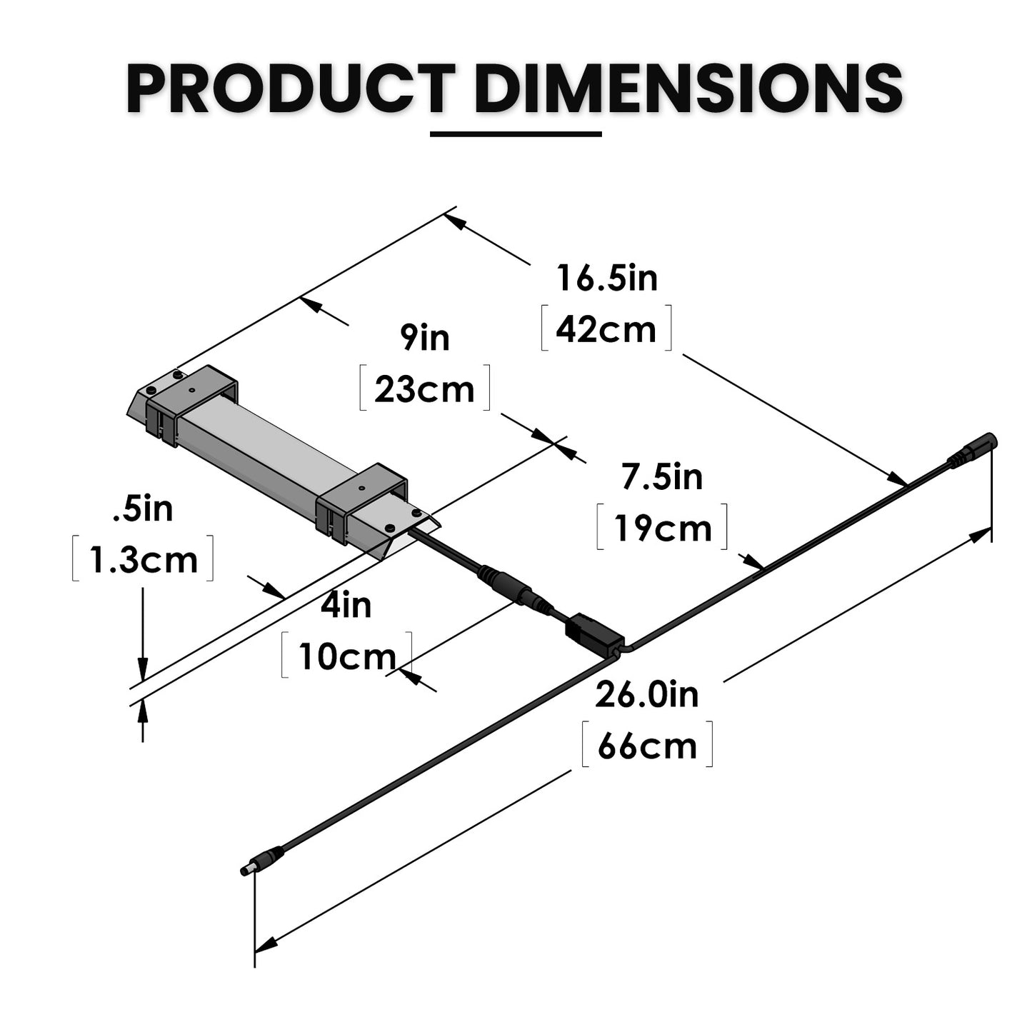 Full Spectrum linkable LED Light Bar Without Power Source