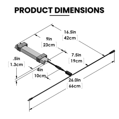 Full Spectrum linkable LED Light Bar Without Power Source