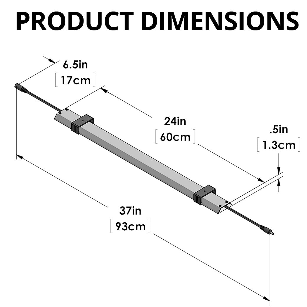 Full Spectrum linkable LED Light Bar Without Power Source